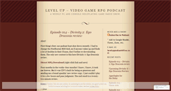 Desktop Screenshot of leveluppodcast.wordpress.com
