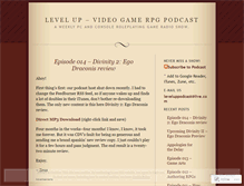 Tablet Screenshot of leveluppodcast.wordpress.com