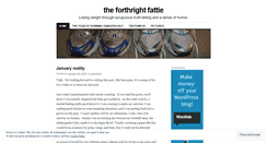 Desktop Screenshot of forthrightfattie.wordpress.com