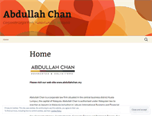 Tablet Screenshot of abdullahchan.wordpress.com
