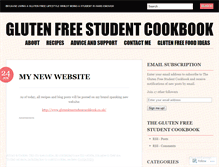 Tablet Screenshot of glutenfreestudentcookbook.wordpress.com