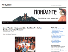 Tablet Screenshot of nondante.wordpress.com