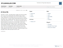 Tablet Screenshot of dylanhalas.wordpress.com