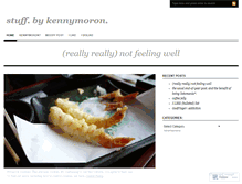 Tablet Screenshot of kennymoron.wordpress.com