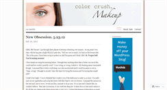 Desktop Screenshot of colorcrushmakeup.wordpress.com