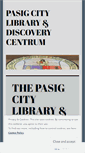 Mobile Screenshot of pasigcitylibrary.wordpress.com