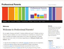 Tablet Screenshot of professionalparents.wordpress.com