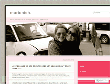 Tablet Screenshot of marionish.wordpress.com