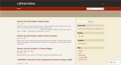 Desktop Screenshot of cafeannalisa.wordpress.com