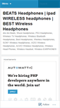 Mobile Screenshot of beatswirelessheadphones.wordpress.com