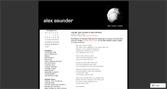 Desktop Screenshot of alexasunder.wordpress.com