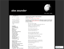 Tablet Screenshot of alexasunder.wordpress.com