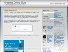 Tablet Screenshot of graemecole.wordpress.com