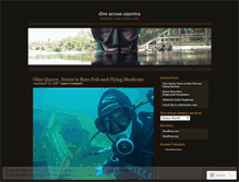 Tablet Screenshot of diveacrossamerica.wordpress.com