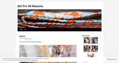 Desktop Screenshot of girlforallseasons.wordpress.com