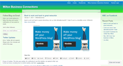 Desktop Screenshot of miltonbizconnections.wordpress.com