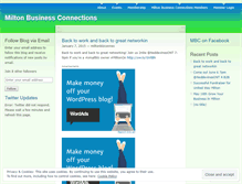 Tablet Screenshot of miltonbizconnections.wordpress.com