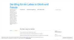 Desktop Screenshot of glueckundfreude.wordpress.com