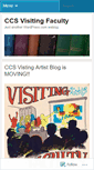 Mobile Screenshot of ccsvisitingfaculty.wordpress.com