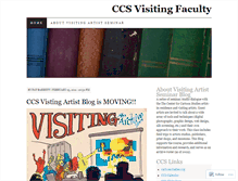 Tablet Screenshot of ccsvisitingfaculty.wordpress.com