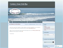 Tablet Screenshot of cranberryoceanknits.wordpress.com