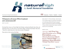 Tablet Screenshot of naturalhighnetwork.wordpress.com