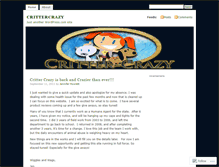 Tablet Screenshot of crittercrazy.wordpress.com