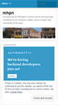 Mobile Screenshot of mhpn.wordpress.com