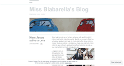 Desktop Screenshot of missblabarella.wordpress.com