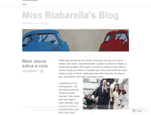 Tablet Screenshot of missblabarella.wordpress.com