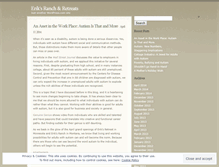 Tablet Screenshot of eriksranchandretreats.wordpress.com