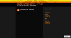 Desktop Screenshot of crimewatchsa.wordpress.com