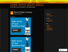 Tablet Screenshot of crimewatchsa.wordpress.com