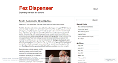 Desktop Screenshot of fezdispenser.wordpress.com