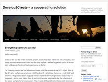 Tablet Screenshot of develop2create.wordpress.com