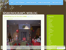 Tablet Screenshot of msmonogram.wordpress.com