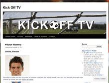 Tablet Screenshot of kickofftv.wordpress.com