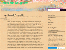 Tablet Screenshot of consciousdaughters.wordpress.com