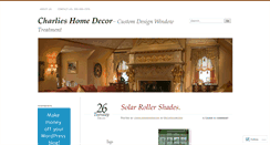Desktop Screenshot of charlieshomedecor.wordpress.com