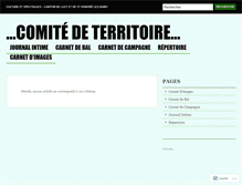 Tablet Screenshot of comiteterritoire.wordpress.com