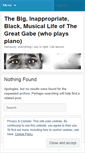 Mobile Screenshot of gabeplayspiano.wordpress.com