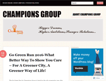 Tablet Screenshot of championsgroup.wordpress.com