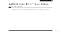 Desktop Screenshot of catotheamerican.wordpress.com