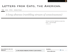 Tablet Screenshot of catotheamerican.wordpress.com