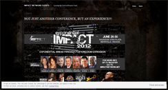 Desktop Screenshot of impactnetworkevents.wordpress.com