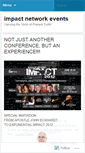 Mobile Screenshot of impactnetworkevents.wordpress.com