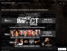 Tablet Screenshot of impactnetworkevents.wordpress.com