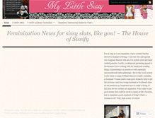 Tablet Screenshot of mylittlesissy.wordpress.com