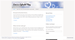 Desktop Screenshot of loveisamanysplendidthing.wordpress.com