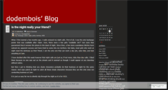 Desktop Screenshot of dodembois.wordpress.com